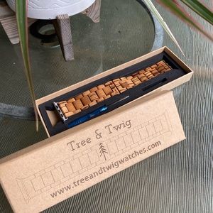 Tree & Twig APPLE Watchband -Made of real wood!